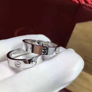 Cartier Love wedding band Ring. Width: 3.6mm.