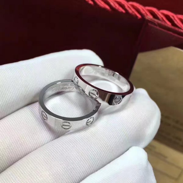 Cartier Love wedding band Ring. Width: 3.6mm.
