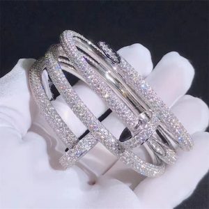 Juste un Clou cuff bracelet, 18K white gold