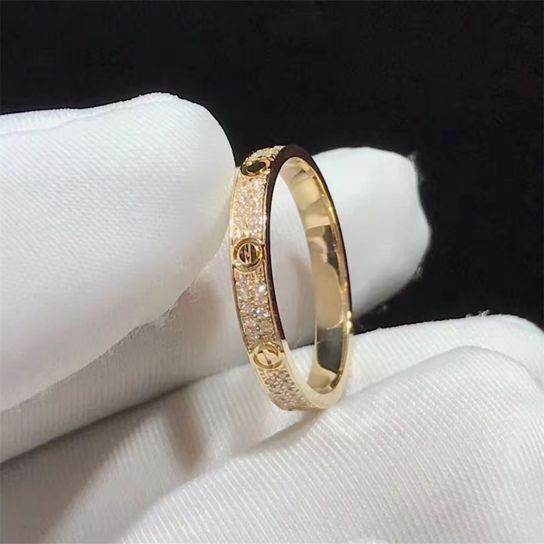 Cartier Love ring SM International Brand Replica Jewelry for Sale Make in Real 18k Gold and Diamonds the Same As the Original
