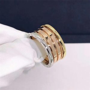 Bvlgari B.zero1 four-band ring in 18 kt rose, white and yellow