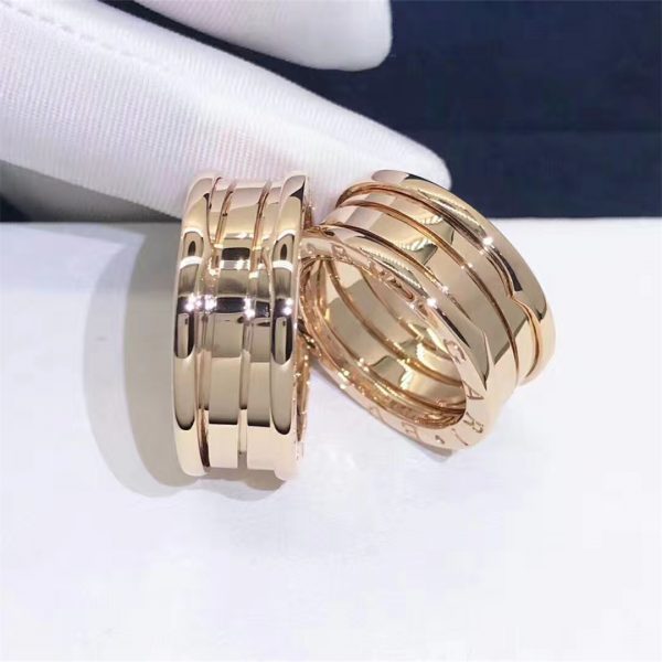 Bvlgari B.zero1 four-band ring in 18 kt yellow gold