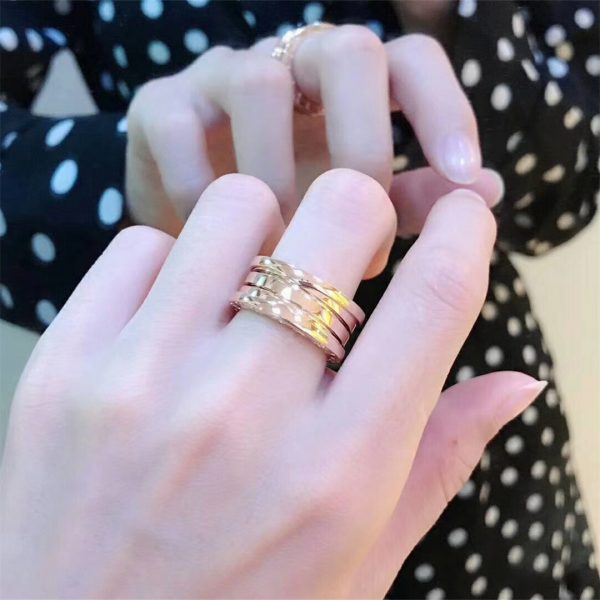 Bvlgari B.zero1 four-band ring in 18 kt yellow gold