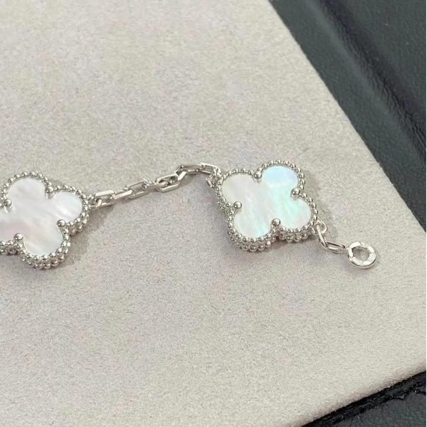 Van-Cleef-Arpels-Vintage-Alhambra-bracelet-5-motifs-white-gold-white-mother-of-pearl