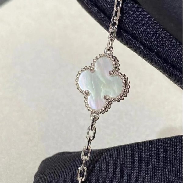 Van-Cleef-Arpels-Vintage-Alhambra-bracelet-5-motifs-white-gold-white-mother-of-pearl
