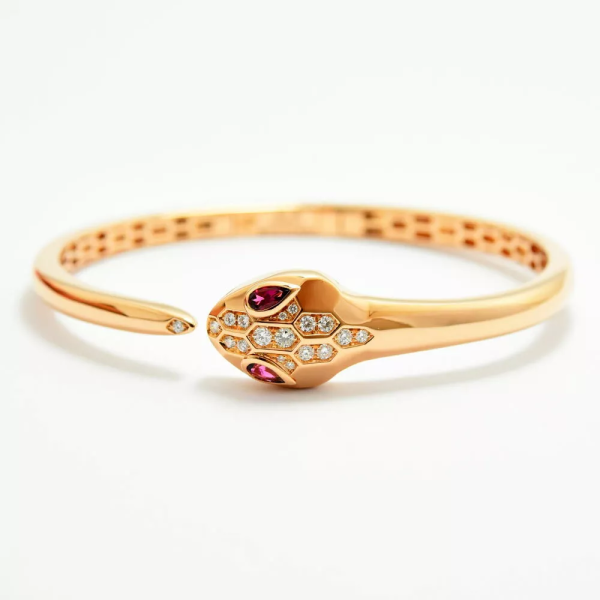 Bvlgari-Serpenti-18k-pink-gold-bracelet