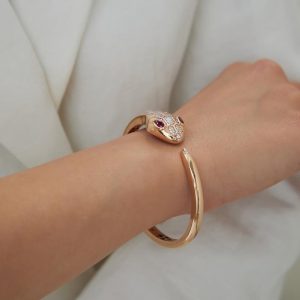 Bvlgari-Serpenti-18k-pink-gold-bracelet