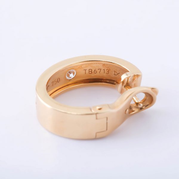 Pure 18k Yellow Gold Cartier Love earrings