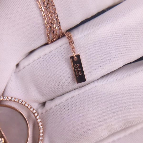 Messike Lucky Move women's diamond necklace in white mother-of-pearl