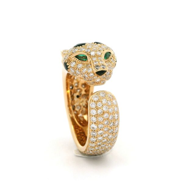 Newest Cartier Yellow Gold Panthère de Cartier Ring