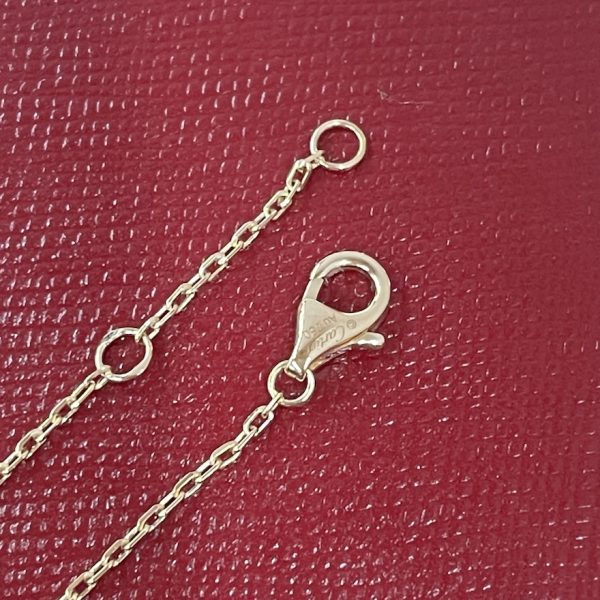 Pure 18k gold cartier juste un clou necklace with pink diamonds