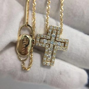 Pure 18K Yellow Gold Damiani Belle Époque Diamonds Necklace