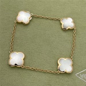 VCA Pure Alhambra bracelet, 4 motifs