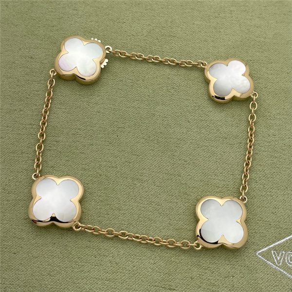 VCA Pure Alhambra bracelet, 4 motifs