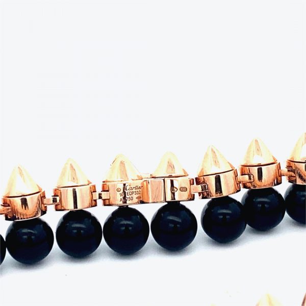 18K Rose Gold Clash de Cartier Black Onyx and Diamond Bracelet