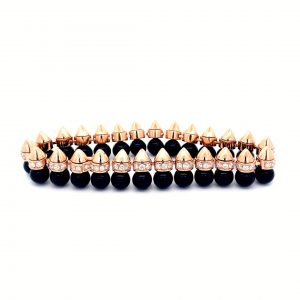 18K Rose Gold Clash de Cartier Black Onyx and Diamond Bracelet