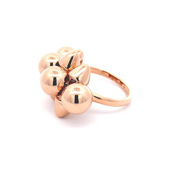 Solid 18K Rose Gold Clash de Cartier Ring, XL Model