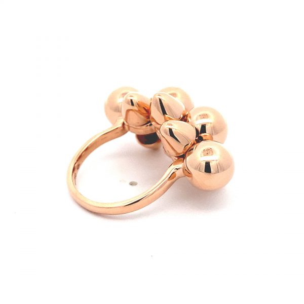 Solid 18K Rose Gold Clash de Cartier Ring, XL Model
