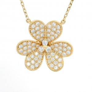18K Yellow Gold Large Van Cleef & Arpels Frivole Diamond Pendant