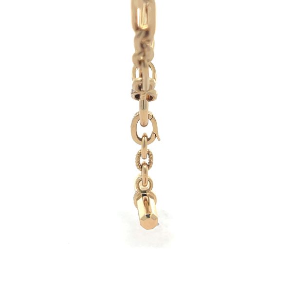 18K Yellow Gold David Yurman Lexington Pave Diamonds Chain Necklace