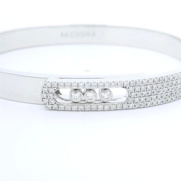 Messika 18K White Gold Move Noa Pavé Diamond Bracelet