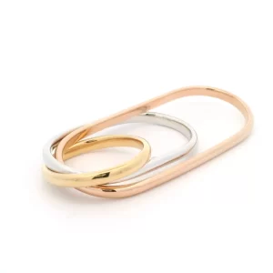18K Gold New Cartier x Chitose Abe Trinity Three-Finger Ring
