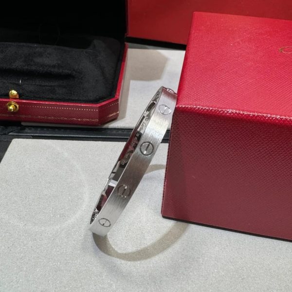 Iconic 18K Gold Cartier Love Bracelet Brushed Classic Model