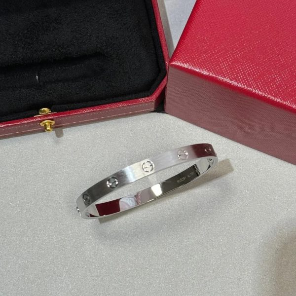 Iconic 18K Gold Cartier Love Bracelet Brushed Classic Model