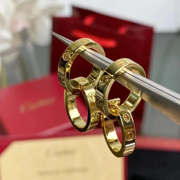 18K Gold Cartier Double Hoop Transformable Love Earrings