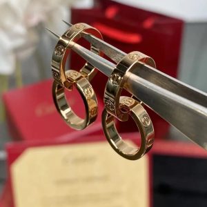 18K Gold Cartier Double Hoop Transformable Love Earrings