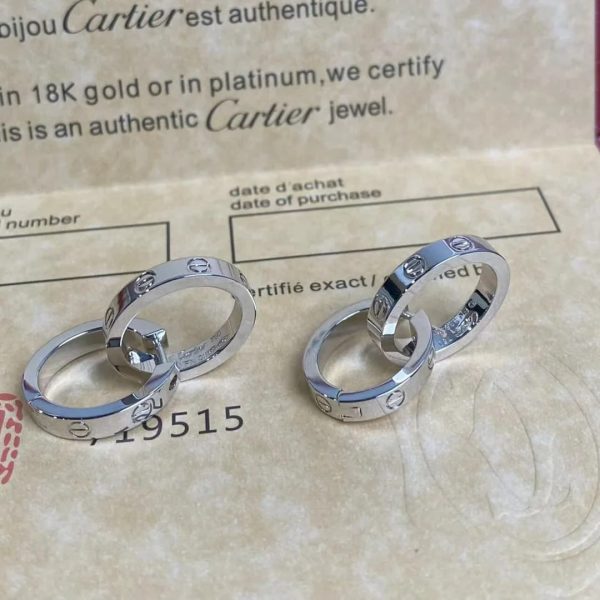18K Gold Cartier Double Hoop Transformable Love Earrings