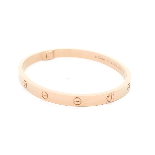 New Cartier Love Bracelet Medium Model 18K Rose Gold