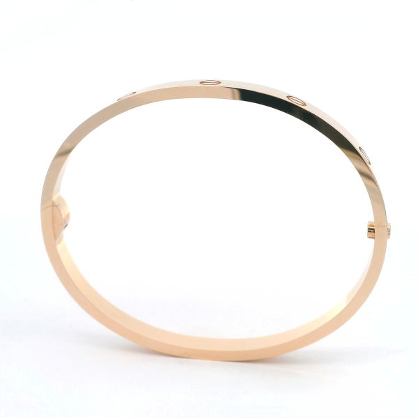 New Cartier Love Bracelet Medium Model 18K Rose Gold