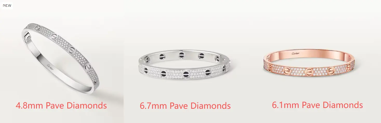 Cartier love bracelet pave diamonds with