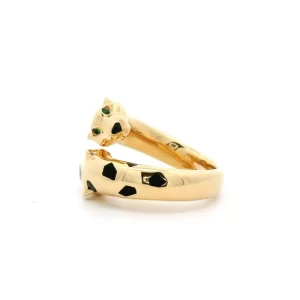 Panthère de Cartier 18K Yellow Gold And Tsavorite Garnet Ring--002 Panthère de Cartier 18K Yellow Gold And Tsavorite Garnet Ring