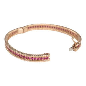 Van Cleef Arpels Perlee Ruby Diamonds Bracelet