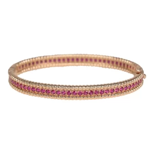 Van Cleef Arpels Perlee Ruby Diamonds Bracelet