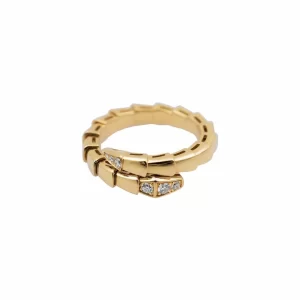 18ct Yellow Gold Bulgari Serpenti Viper Diamond Ring